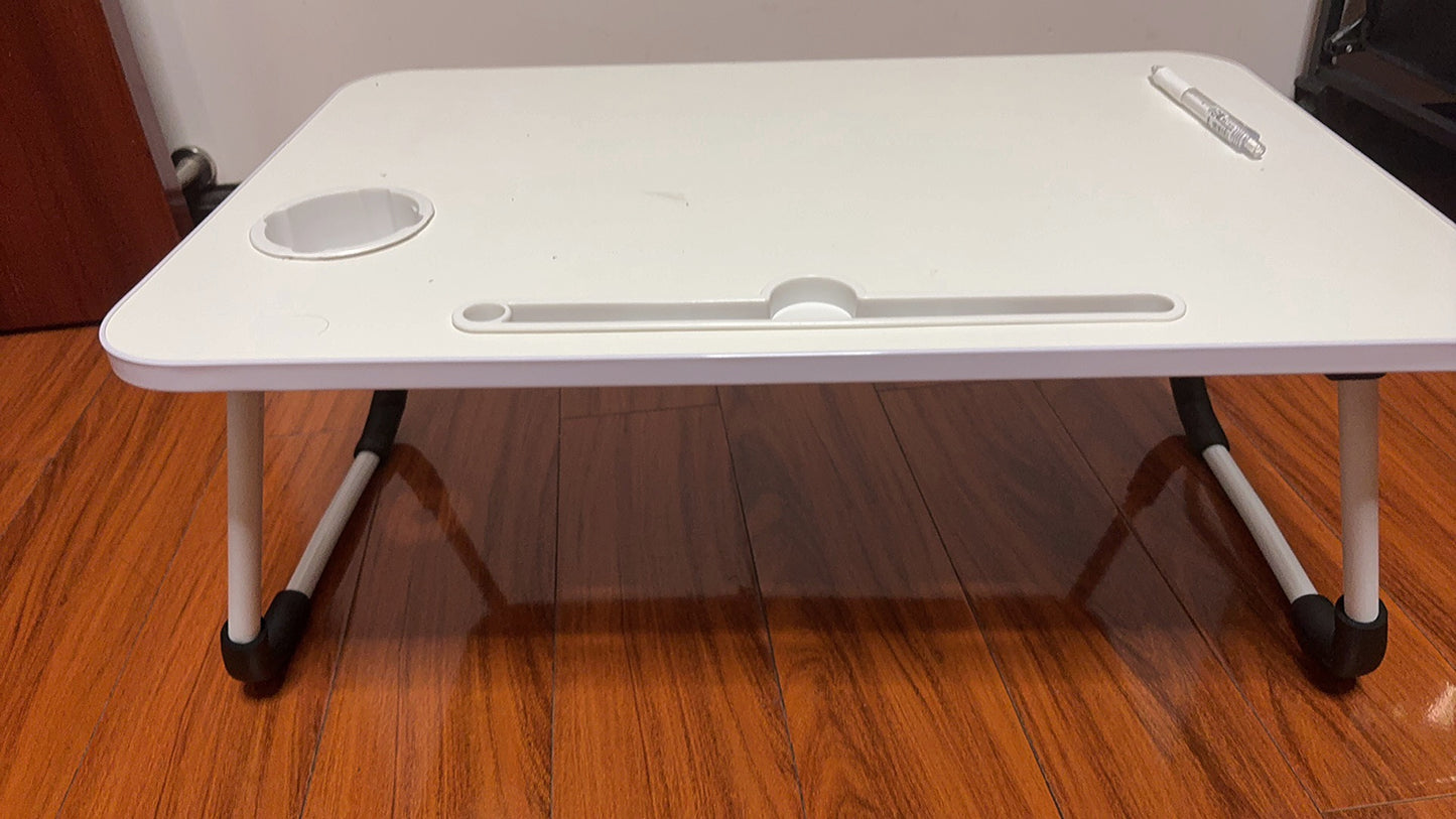 🖥️ Bureau Pliable Multifonction – Travaillez & Étudiez Partout