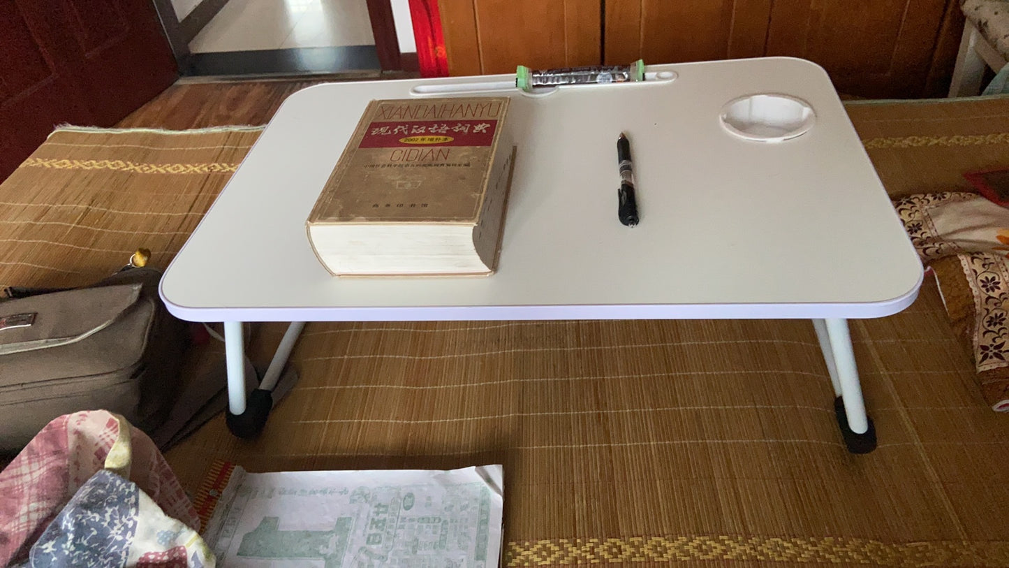 🖥️ Bureau Pliable Multifonction – Travaillez & Étudiez Partout