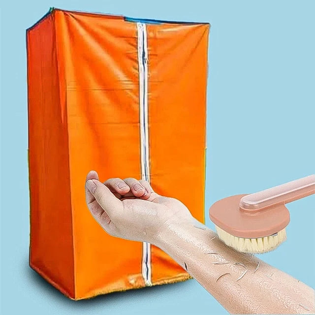 حمام بلاستيكي منزلي فعال 100٪ من النوع الممتاز + علاقة حائط🎁